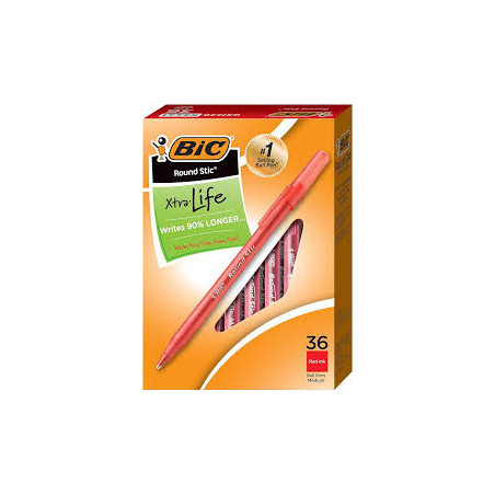 Bic Round Stic-Red