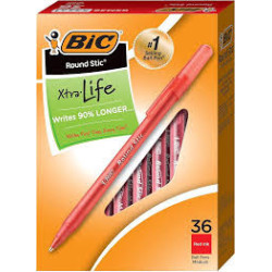 Bic Round Stic-Red